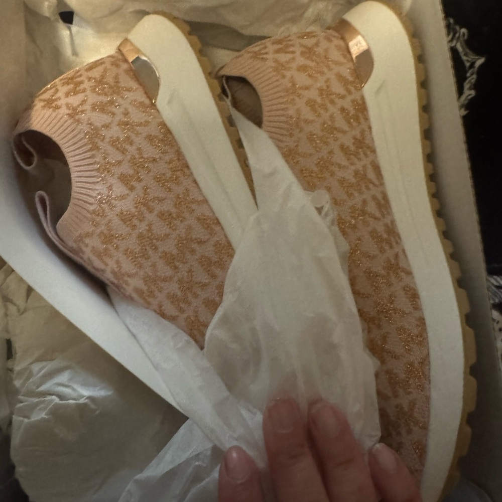 Michael Kors Women's Blush Slip-On Sneakers - Picture 8 of 8